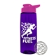 a transparent violet bottle & hot pink lid the flair - 26 oz tritan(tm) shaker bottle with drink thru lid and mixing whisk ball