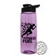 a transparent lilac bottle & black lid the flair - 26 oz tritan(tm) shaker bottle with drink thru lid and mixing whisk ball