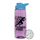 a transparent lilac bottle & cyan lid the flair - 26 oz tritan(tm) shaker bottle with drink thru lid and mixing whisk ball