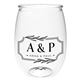 aerial view a clear the clear pete wine glass - 16 oz, image 1 of 2