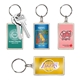a clear rectangle key tag
