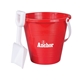 a red bucket shovel set