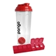 a red shaker bottle w / pill box