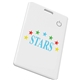 aerial view a white slim card tracker for ios, image 1 of 2