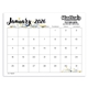 aerial view a group of small monthly desk pad - floral, image 1 of 4