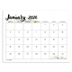 aerial view a group of small monthly desk pad - floral, image 2 of 4