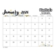 aerial view a group of small monthly desk pad - floral, image 3 of 4