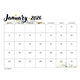 aerial view a group of small monthly desk pad - floral, image 4 of 4