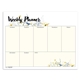 aerial view a group of small weekly desk pad - floral, image 2 of 4