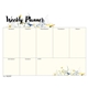 aerial view a group of small weekly desk pad - floral, image 4 of 4