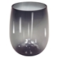 aerial view a smoke 12 oz plastic stemless wine glass, image 1 of 2