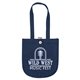 aerial view a navy blue mb(tm) denim tote, image 1 of 3