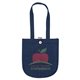 aerial view a navy blue mb(tm) denim tote, image 1 of 3