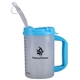 aerial view a process blue 20 oz measurement mug, image 1 of 2