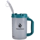aerial view a teal 20 oz measurement mug, image 1 of 2