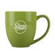 aerial view a lime 16 oz bistro ceramic mug, image 1 of 2