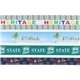 a group of 4 badge satin ribbon