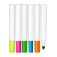aerial view a group of brite spots(r) fluorescent highlighters with white barrel full color decal - usa made, image 2 of 2