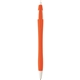 aerial view a orange w/blue ink dart click pen - custom pens, image 1 of 3
