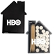 aerial view a solid black house shaped candy pick n mints, image 2 of 2