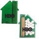 aerial view a translucent green house shaped candy pick n mints, image 2 of 2