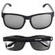 aerial view a black-silver metro city rpet sunglasses, image 1 of 2