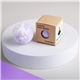 aerial view a purple-white with lavender luxury bath bombs 2 piece set, image 1 of 2