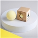 aerial view a yellow-white with jasmine luxury bath bombs 2 piece set, image 1 of 2