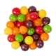 aerial view a group of individually wrapped assorted fruit sours, image 2 of 4