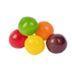 aerial view a group of individually wrapped assorted fruit sours, image 3 of 4