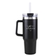 a black voyager 40 oz travel mug