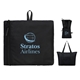 aerial view a black aeroloft(r) everyday foldable tote, image 1 of 10