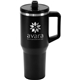 aerial view a black urban peak(r) 40 oz glacier vacuum travel mug, image 1 of 7