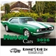 aerial view a multi-color muscle cars wall calendar 2026 stapled, image 1 of 3