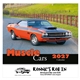 aerial view a multi-color muscle cars wall calendar 2027 stapled, image 1 of 3