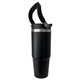 aerial view a black the thirty - flip handle vacuum tumbler, image 1 of 2