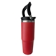 aerial view a red the thirty - flip handle vacuum tumbler, image 1 of 2