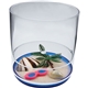 a clear 12 oz compartment tumbler