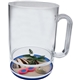 a clear 16 oz compartment mug