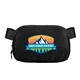 aerial view a black explorer belt bag, image 1 of 3