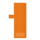 aerial view a orange lounge chair cover, image 1 of 2