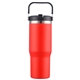a red 30 oz stainless steel bottle