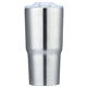 aerial view a silver 20 oz stainless steel tumbler, image 1 of 2