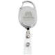 aerial view a silver alloy metal badge reel, image 1 of 2