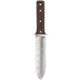 aerial view a wood handle/silver blade hori knife gardening tool, image 1 of 3