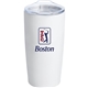 a white titleist 3- ball tumbler with trufeel golf balls
