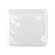 aerial view a clear reusable clear snack bag, image 1 of 3