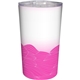 aerial view a pink full color turbulent wave mug, image 1 of 2