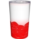 aerial view a red full color turbulent wave mug, image 1 of 2