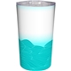aerial view a teal full color turbulent wave mug, image 1 of 2
